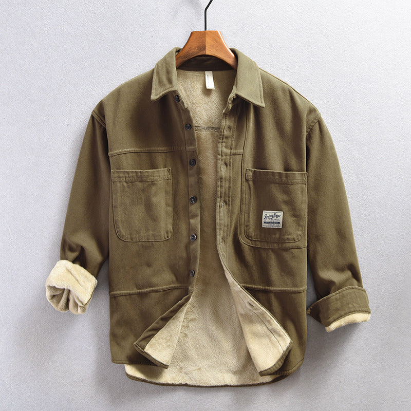Ryan™ | Fleece Cargo Overshirt - By Mezory-London