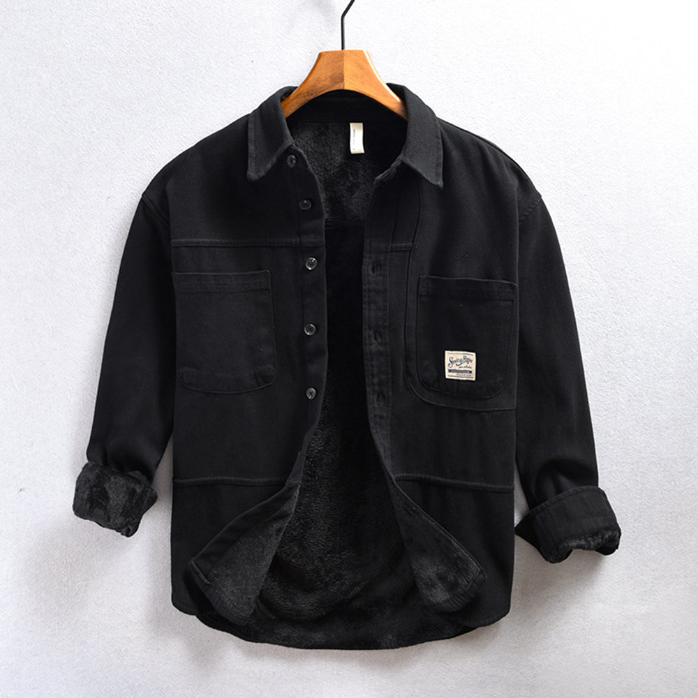 Ryan™ | Fleece Cargo Overshirt - By Mezory-London