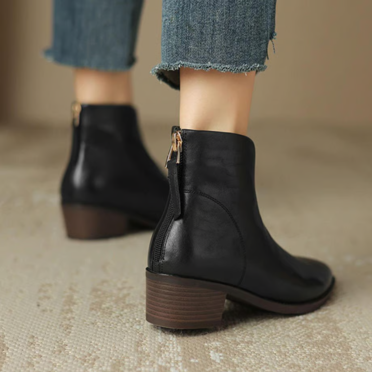 Grace™ | Chic Low-Heel Ankle Boots - By Mezory-London