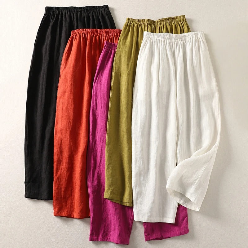 Clara™ | Lightweight Linen Trousers