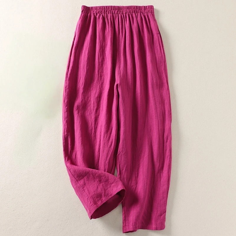 Clara™ | Lightweight Linen Trousers