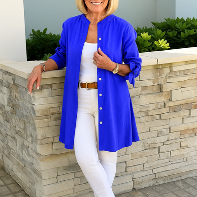 Charlotte™ | Elegant Shirt Blouse with Bow Sleeves