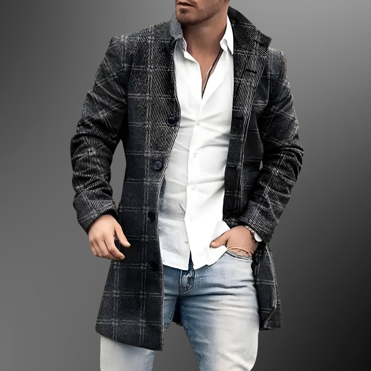 Theodore™ | Double-Breasted Topcoat - By Mezory-London
