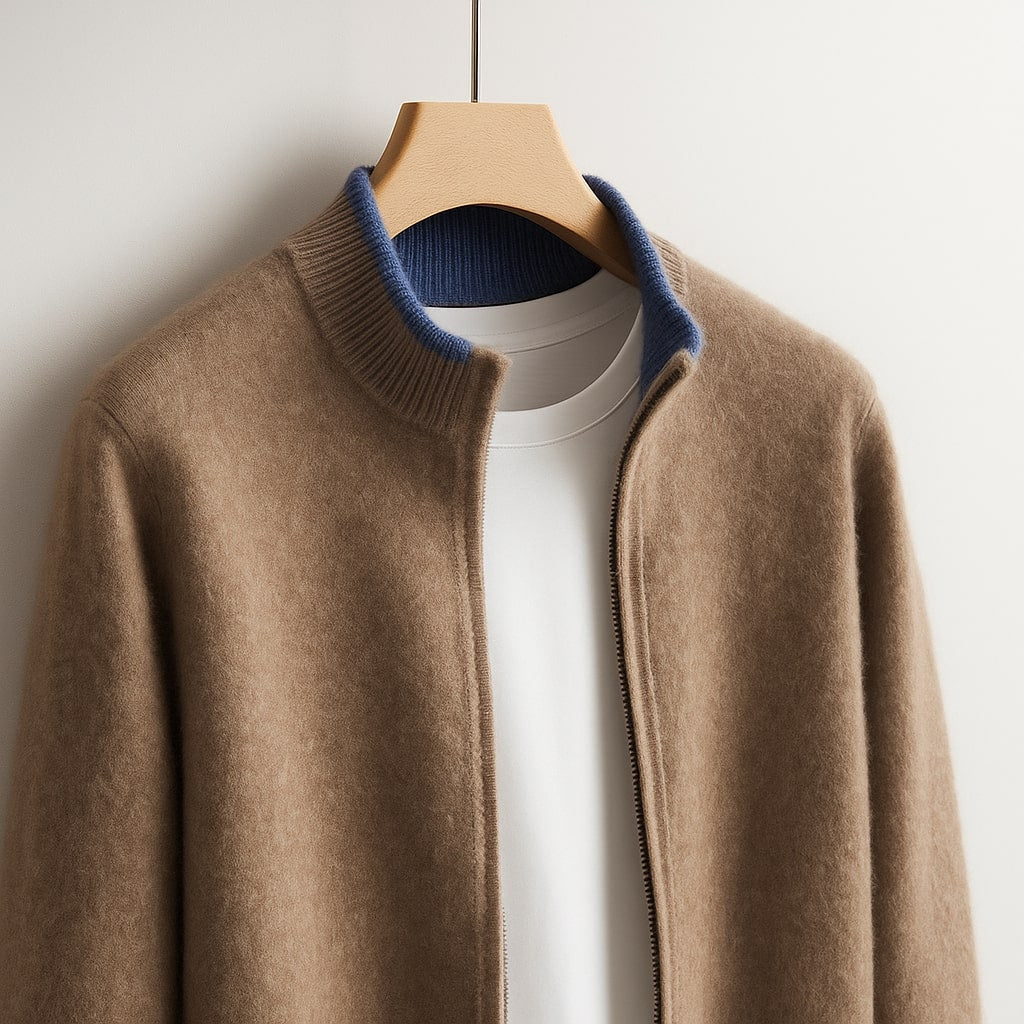 Jack™ | Minimalist Knit Zip Jacket - By Mezory-London