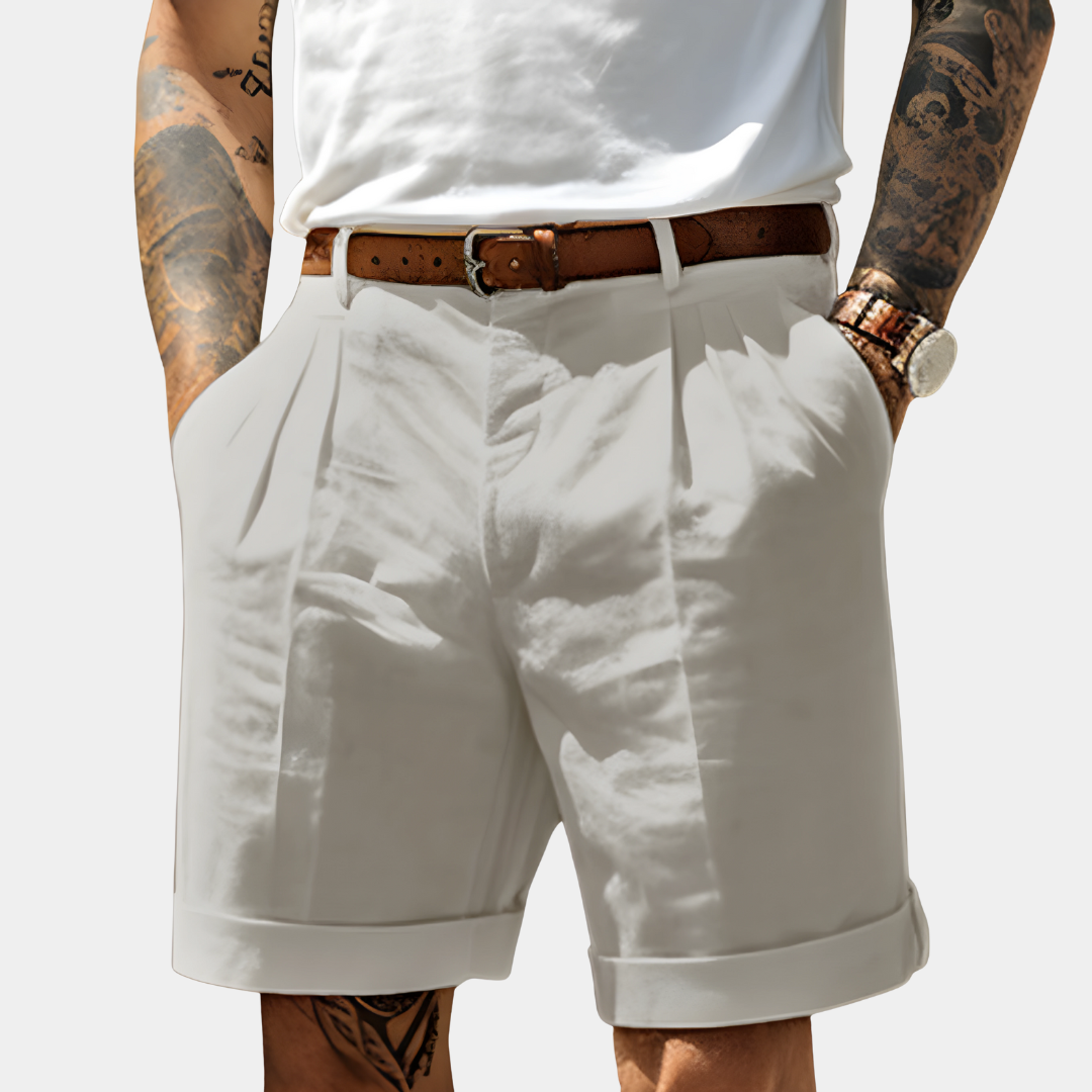 Adrian™ | Tailored Cotton Bermuda Shorts