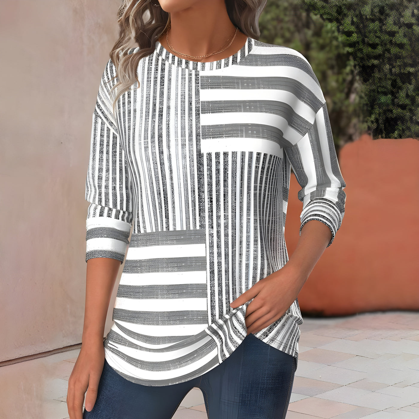 Isabelle™ | Lightweight Striped Blouse