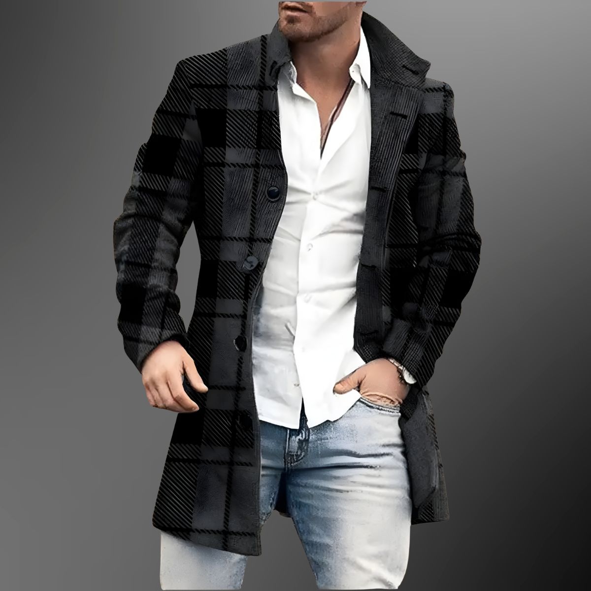 Theodore™ | Double-Breasted Topcoat - By Mezory-London