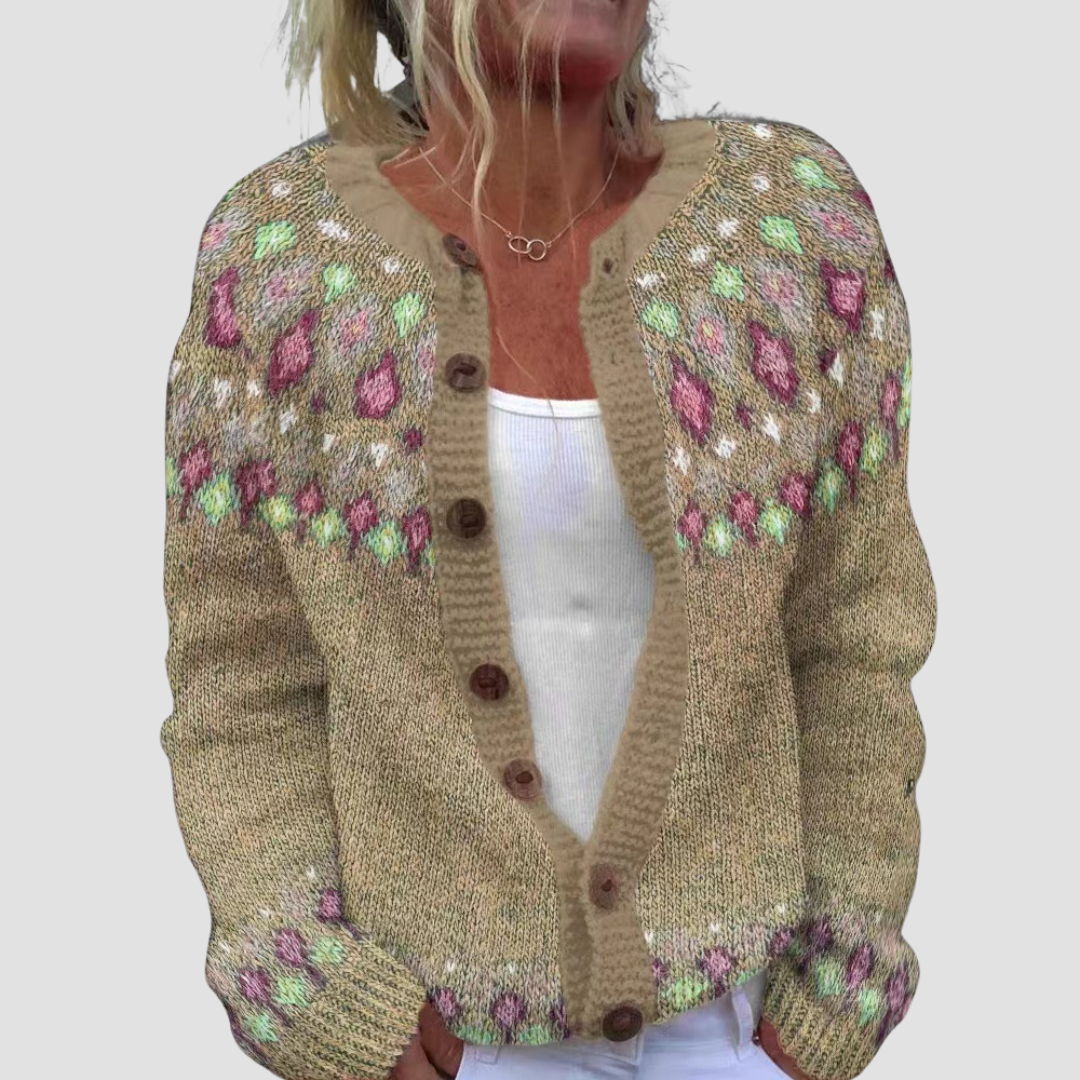 Eva™ | Timeless Patterned Cardigan