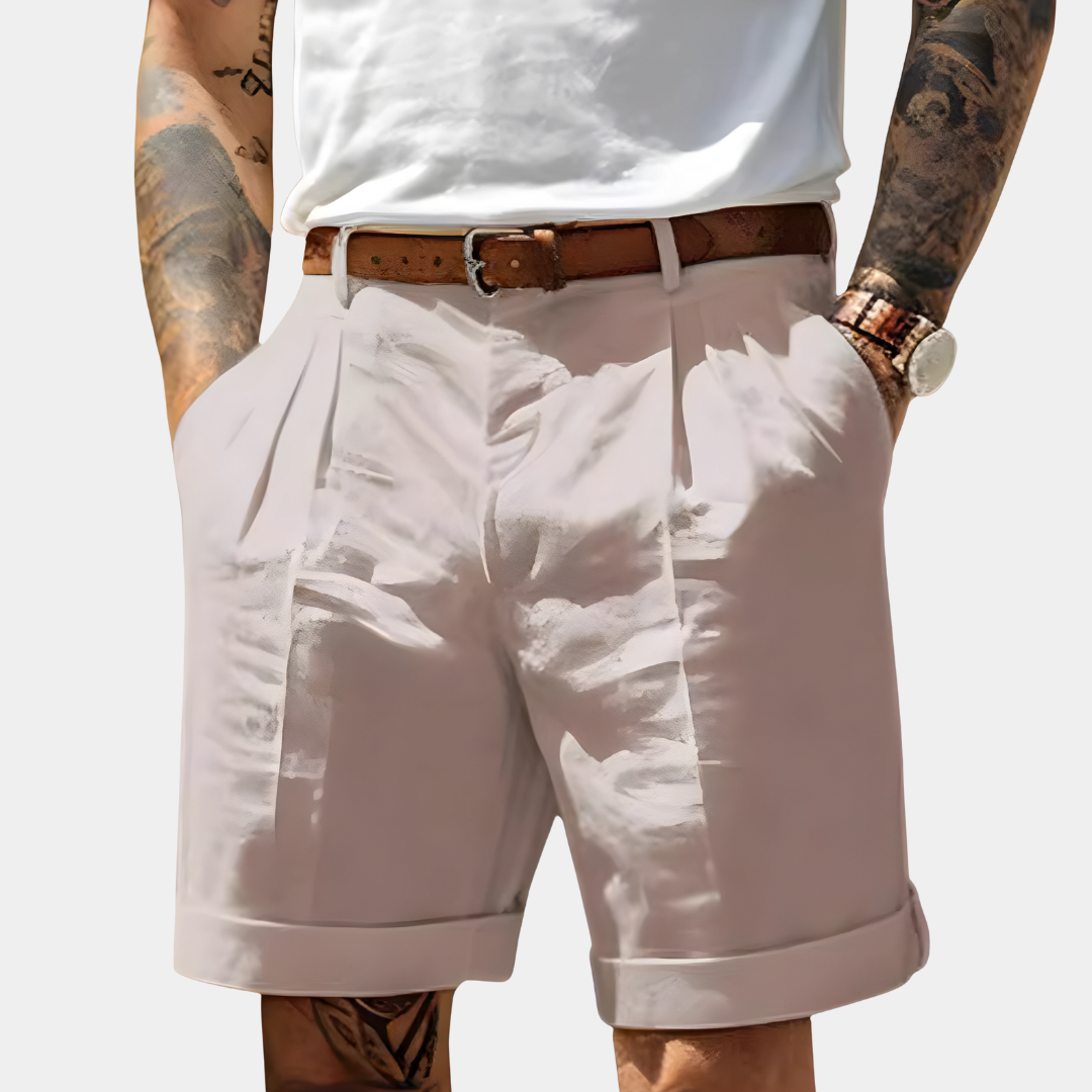 Adrian™ | Tailored Cotton Bermuda Shorts