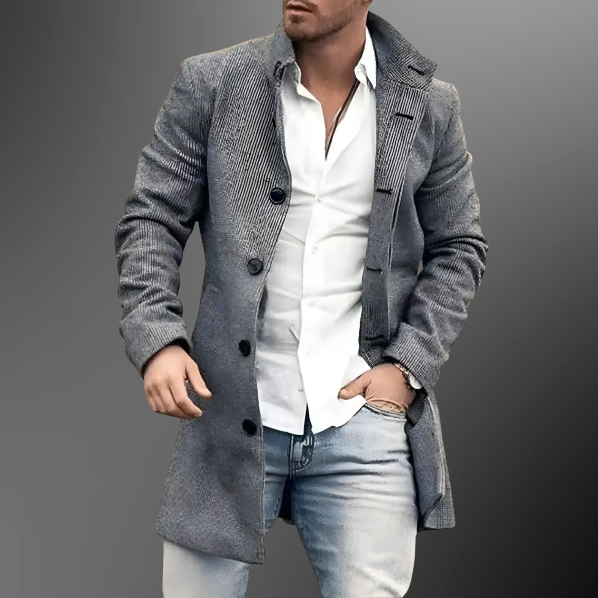 Theodore™ | Double-Breasted Topcoat - By Mezory-London