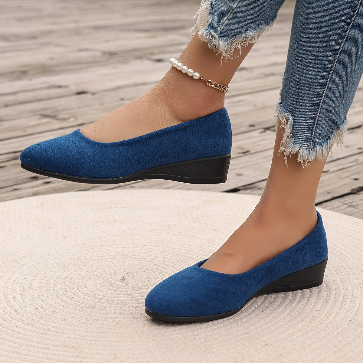 Ava™ | Sleek Comfort Wedge Flats - By Mezory-London