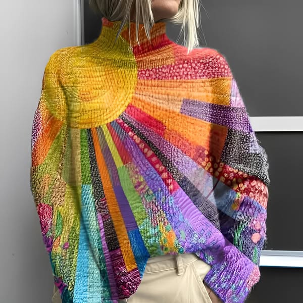Lena™ | Vibrant Turtleneck Sweater