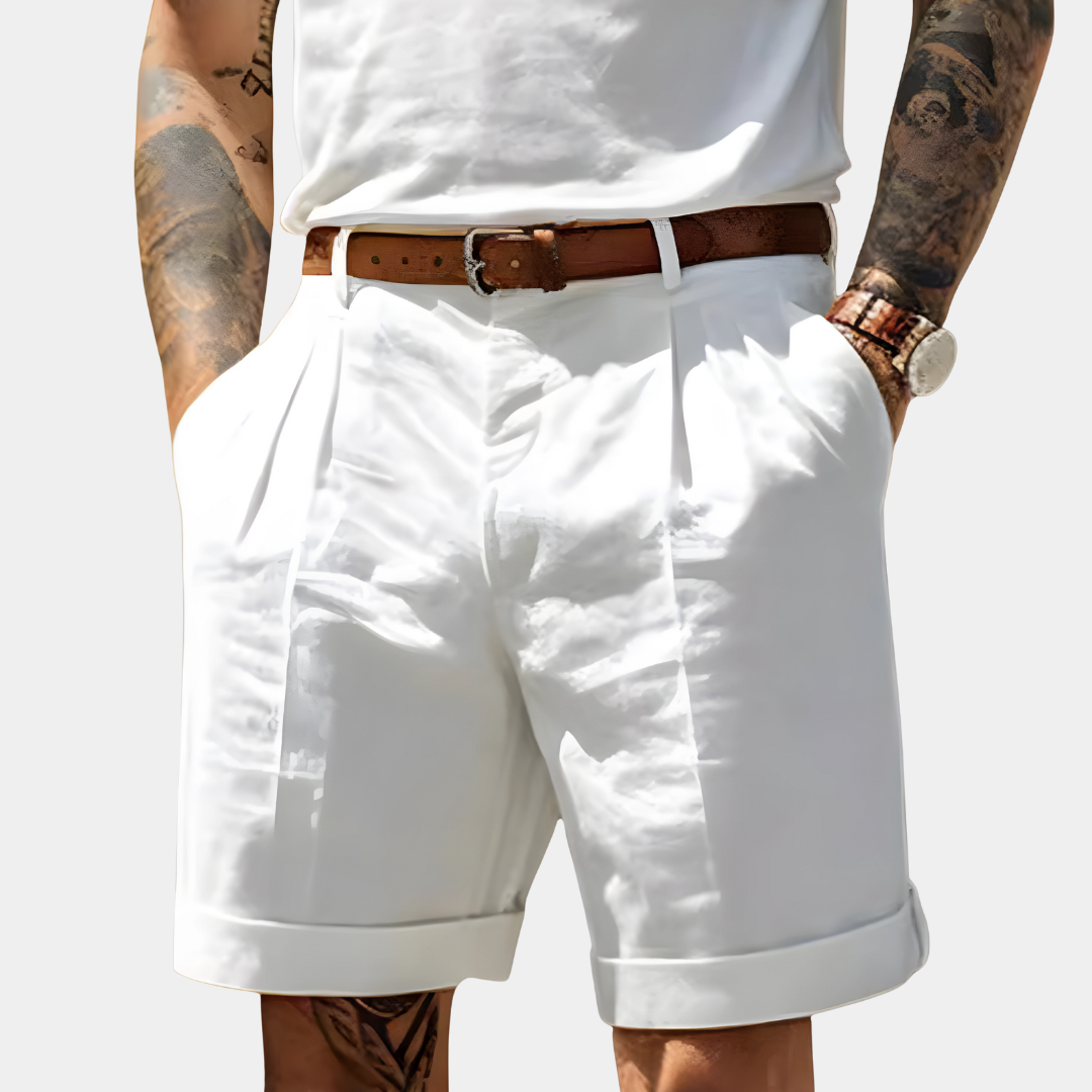 Adrian™ | Tailored Cotton Bermuda Shorts