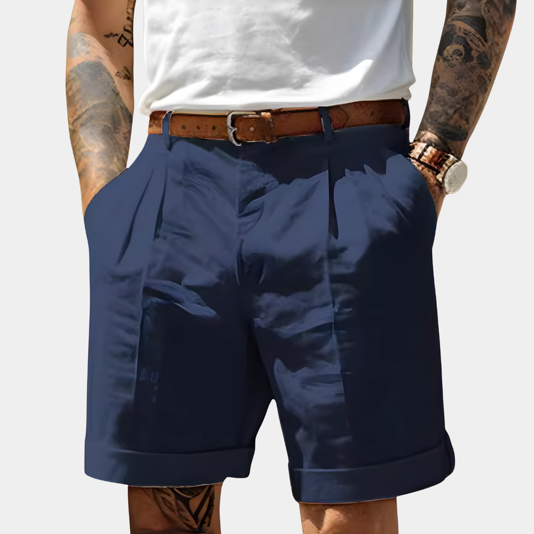 Adrian™ | Tailored Cotton Bermuda Shorts
