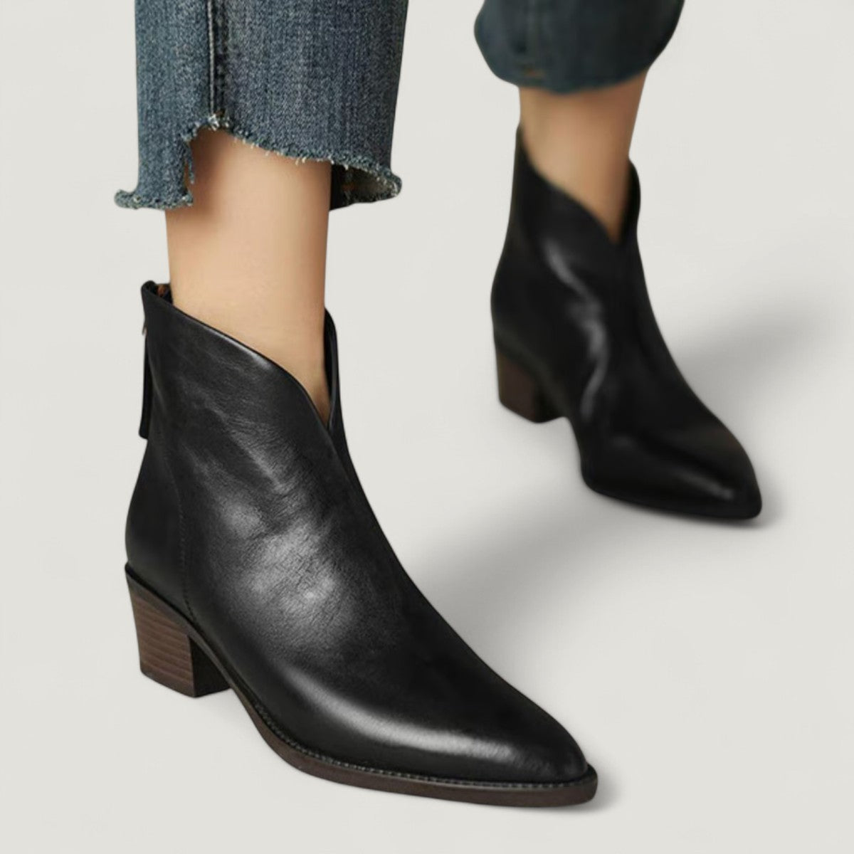 Grace™ | Chic Low-Heel Ankle Boots - By Mezory-London