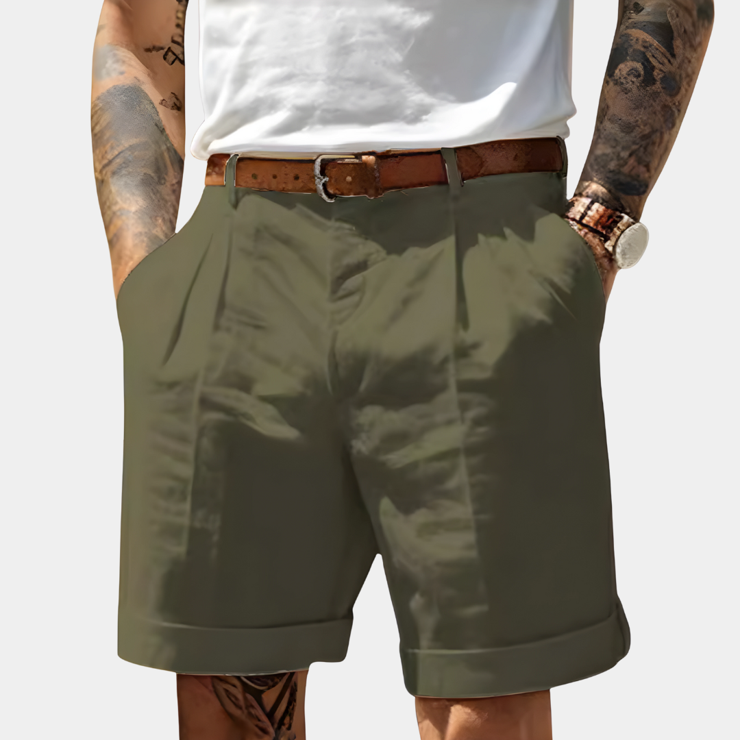 Adrian™ | Tailored Cotton Bermuda Shorts