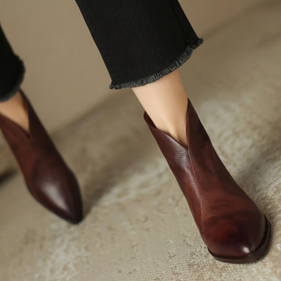 Grace™ | Chic Low-Heel Ankle Boots - By Mezory-London