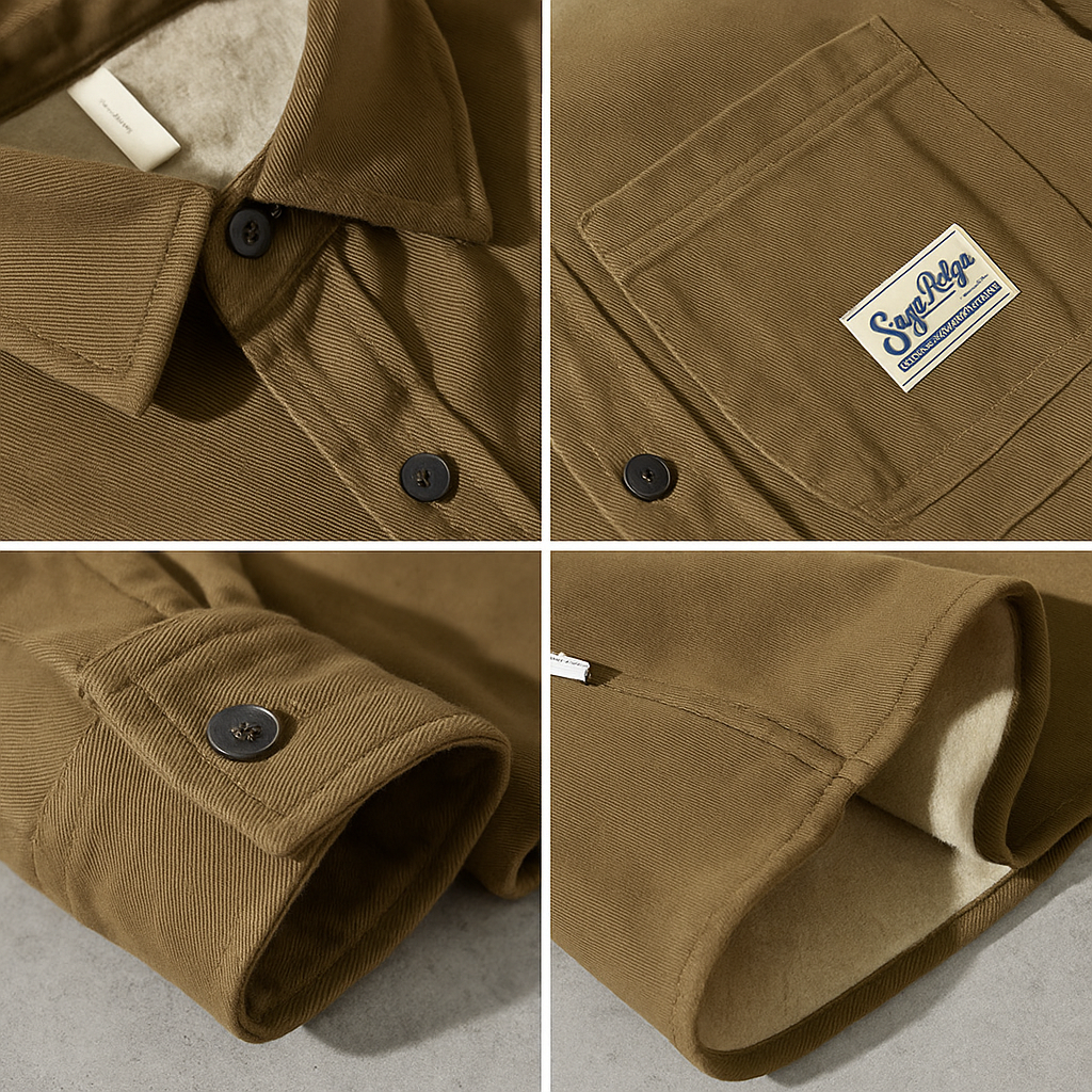 Ryan™ | Fleece Cargo Overshirt - By Mezory-London