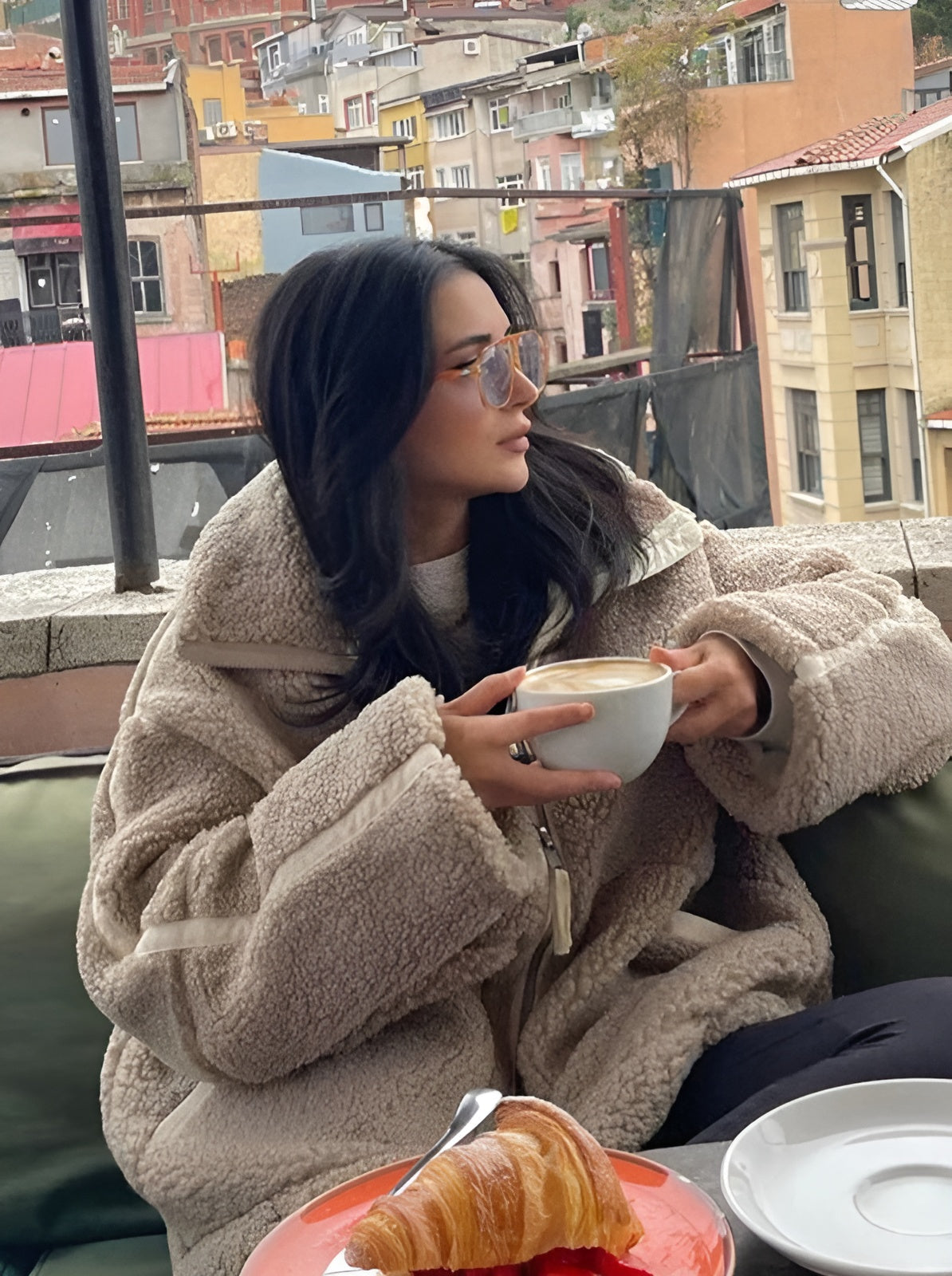 Zoe™ | Trend Plush Fur Coat - By Mezory-London