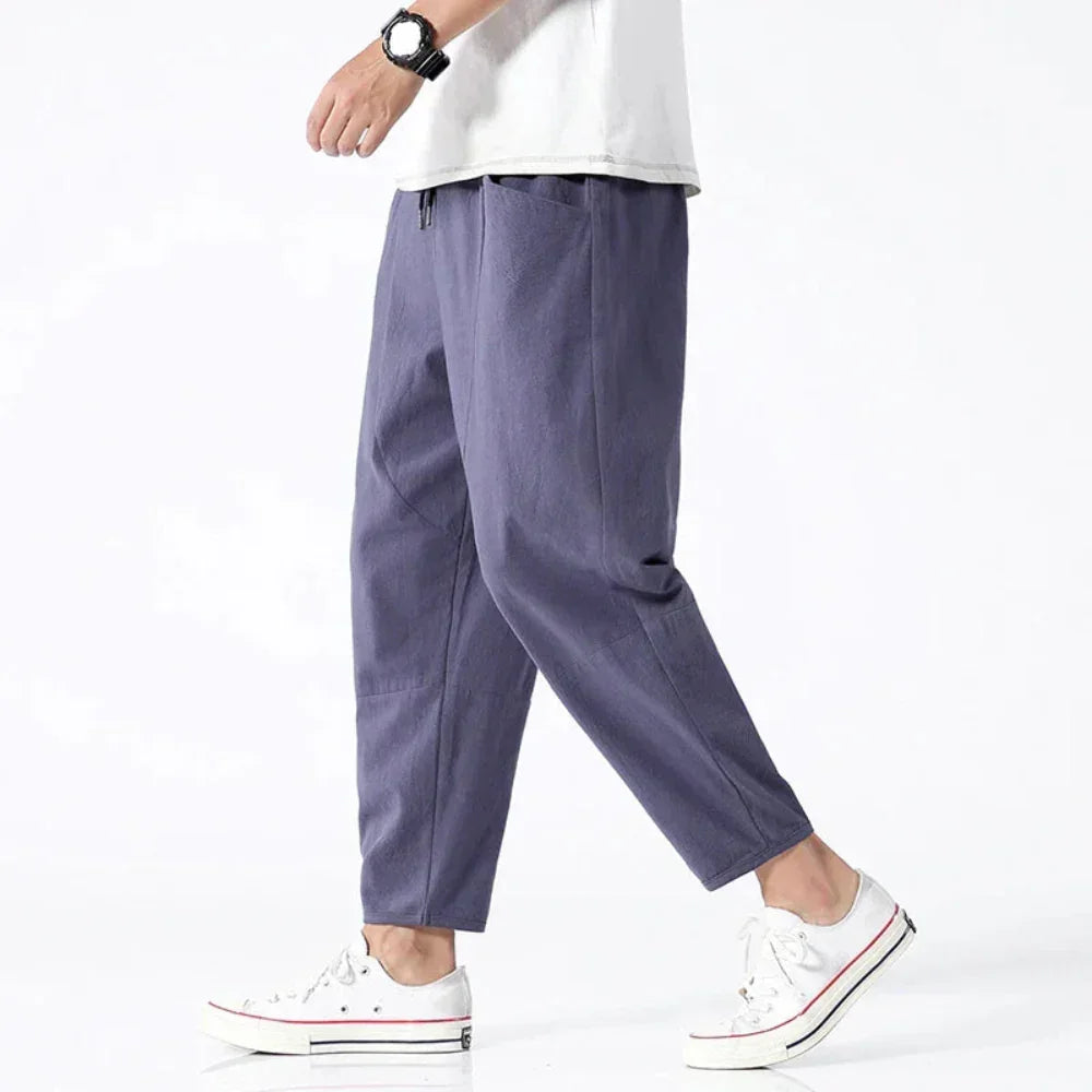 Jude™ | City Linen Ankle Trousers