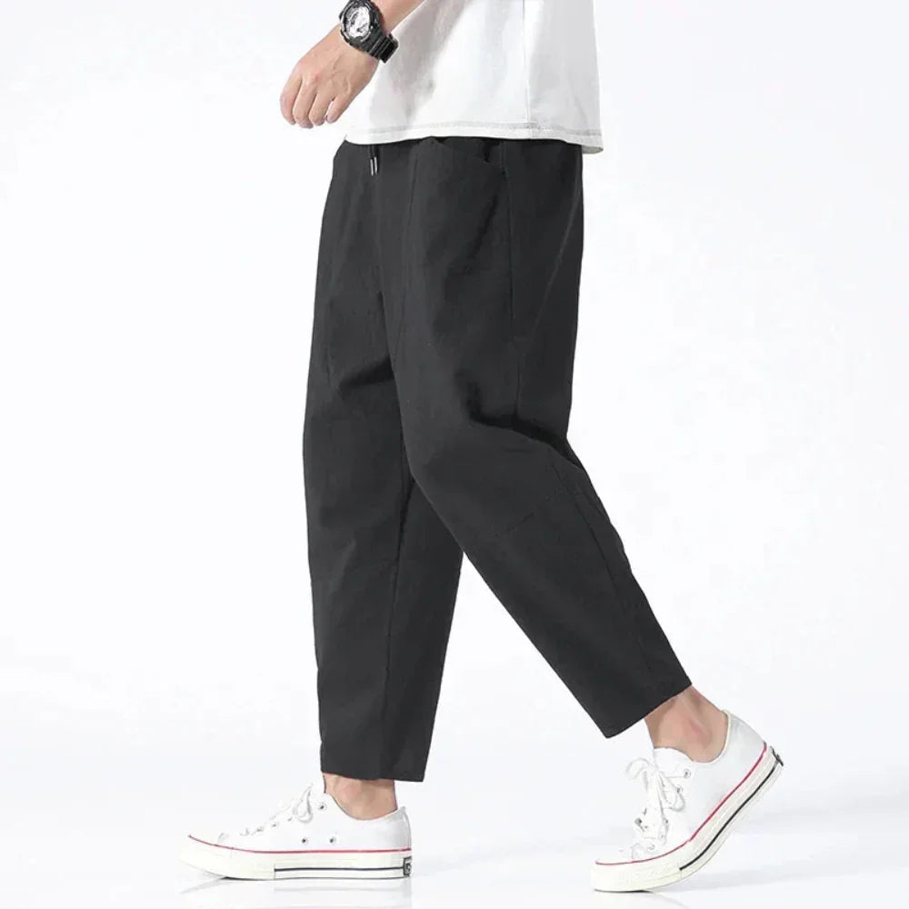 Jude™ | City Linen Ankle Trousers