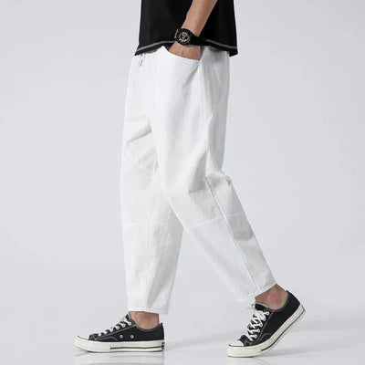 Jude™ | City Linen Ankle Trousers