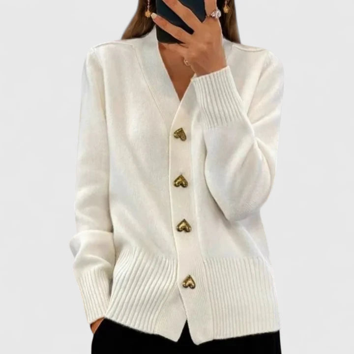 Charlotte™ | Classic Button Cardigan - By Mezory-London