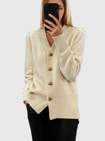 Charlotte™ | Classic Button Cardigan - By Mezory-London
