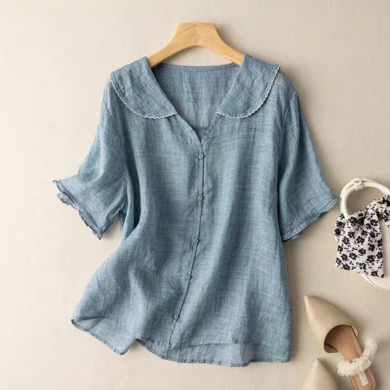 Naomi™ | Lightweight Linen Shirt for Women