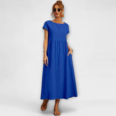 Nora™ Airy Summer Dress – Cotton & Linen