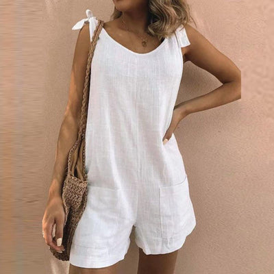 Zara™ | Airy Jumpsuit with Tie Straps & Pockets