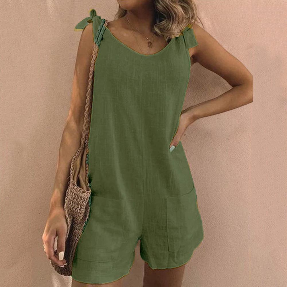 Zara™ | Airy Jumpsuit with Tie Straps & Pockets