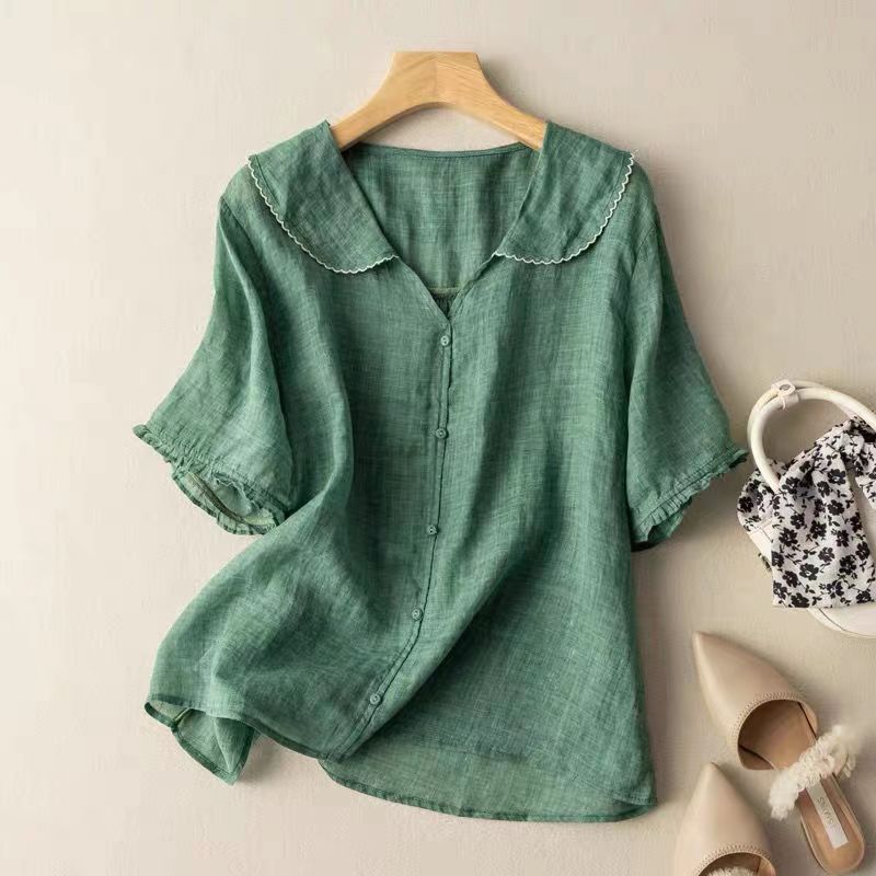 Naomi™ | Lightweight Linen Shirt for Women