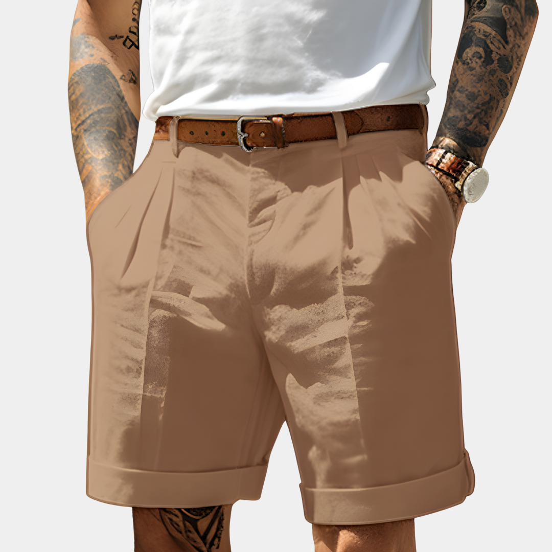 Adrian™ | Tailored Cotton Bermuda Shorts