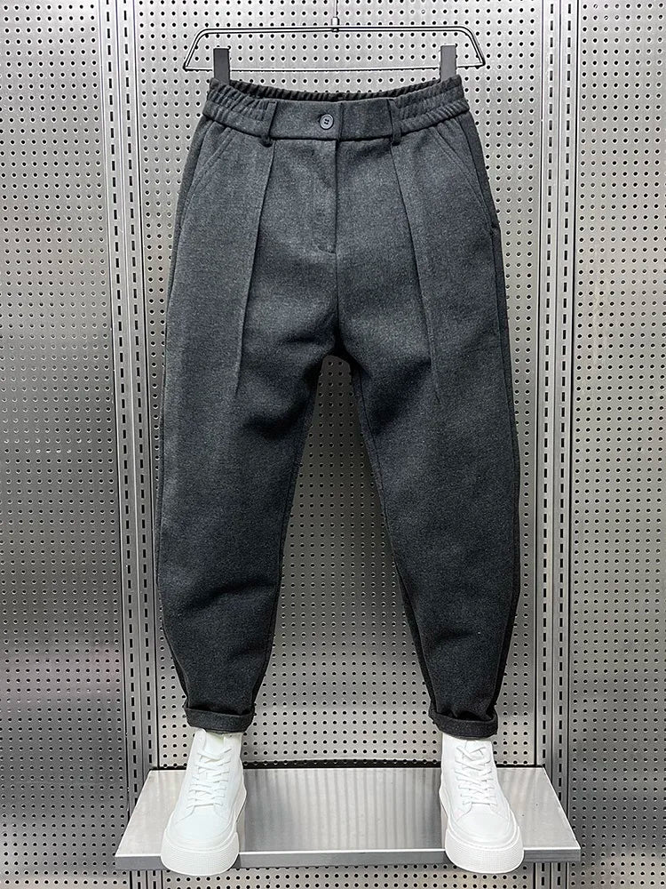 James™ | Elegant Mélange Trousers