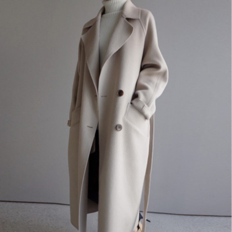 Beatrice™ | Luxe Wool Wrap Coat - By Mezory-London