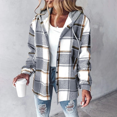 Josefin™ | Aurora Check Shirt Jacket