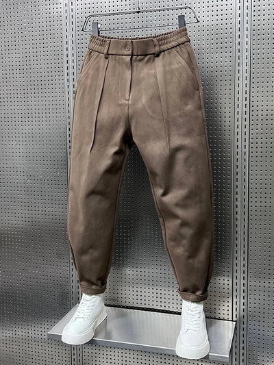 James™ | Elegant Mélange Trousers