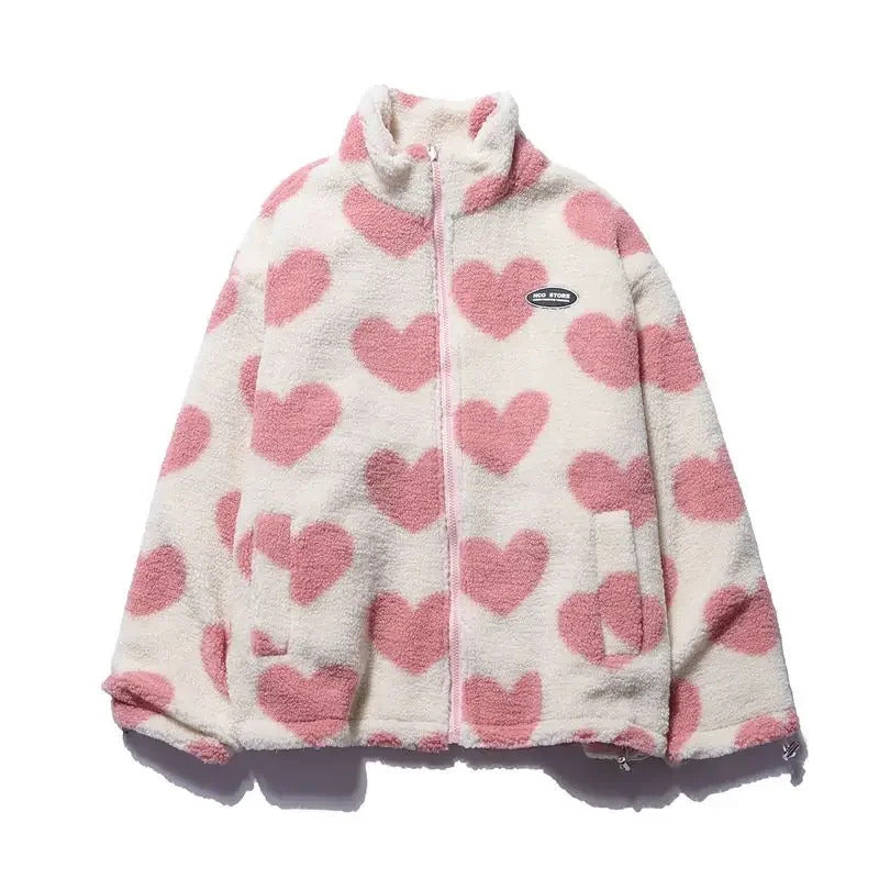 Maya™ | Reversible Heart Hooded Jacket - By Mezory-London