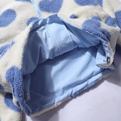 Maya™ | Reversible Heart Hooded Jacket - By Mezory-London