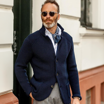 Benjamin™ | Merino Knit Cardigan - By Mezory-London