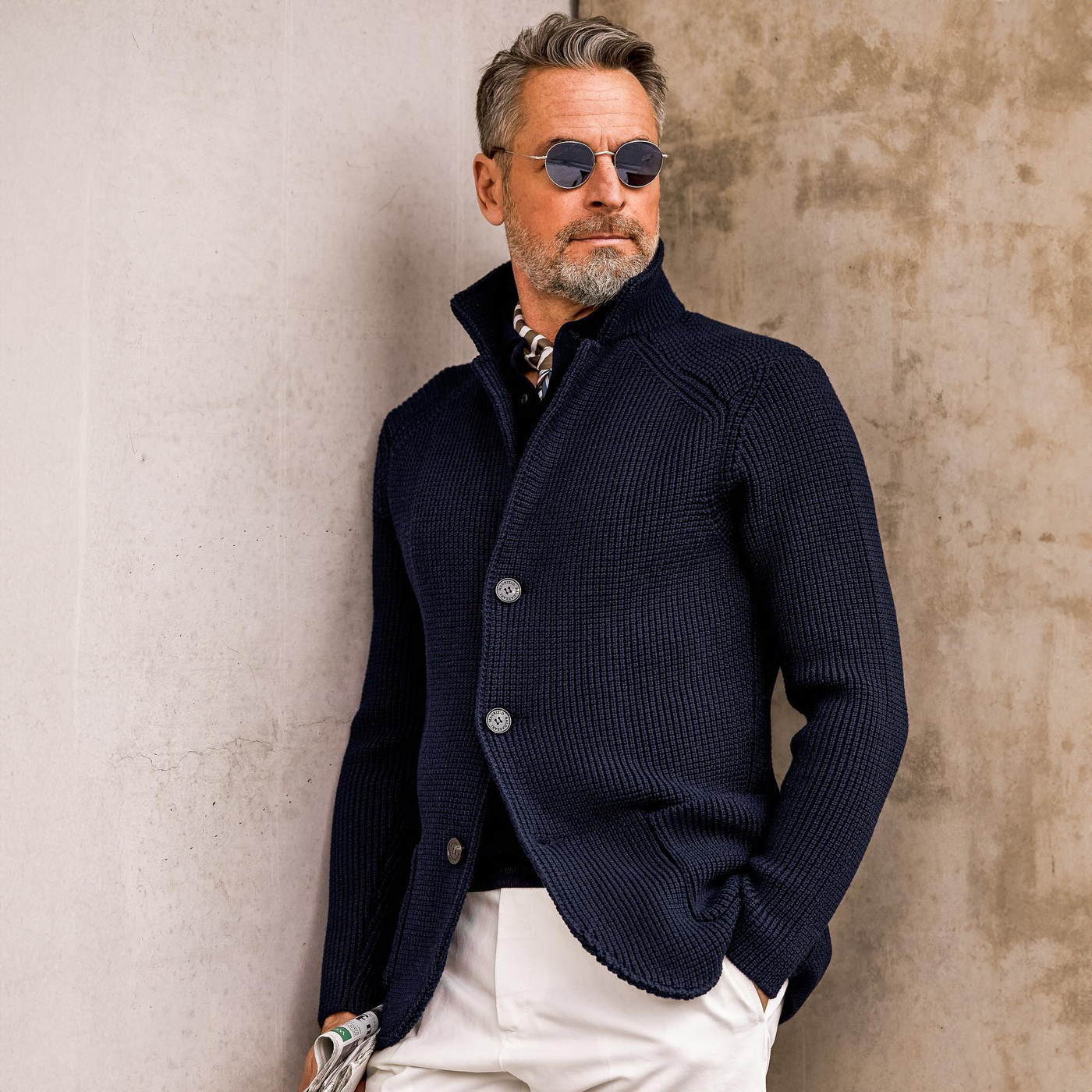 Benjamin™ | Merino Knit Cardigan - By Mezory-London