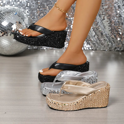 Camila™ | Summer 2025 Platform Flip-Flops with Cushioned Sole