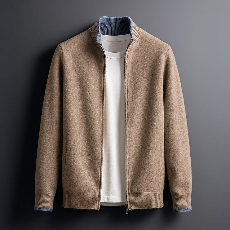 Jack™ | Minimalist Knit Zip Jacket - By Mezory-London