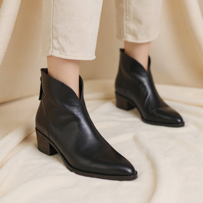 Grace™ | Chic Low-Heel Ankle Boots - By Mezory-London