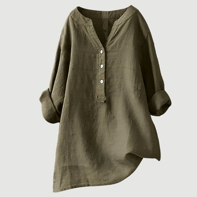 Ashley™ | Airy and Comfortable Linen Women's Blouse