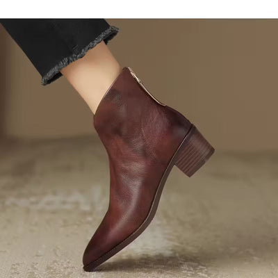 Grace™ | Chic Low-Heel Ankle Boots - By Mezory-London