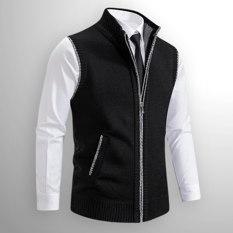 Lennox™ | Quilted Zip Vest - By Mezory-London