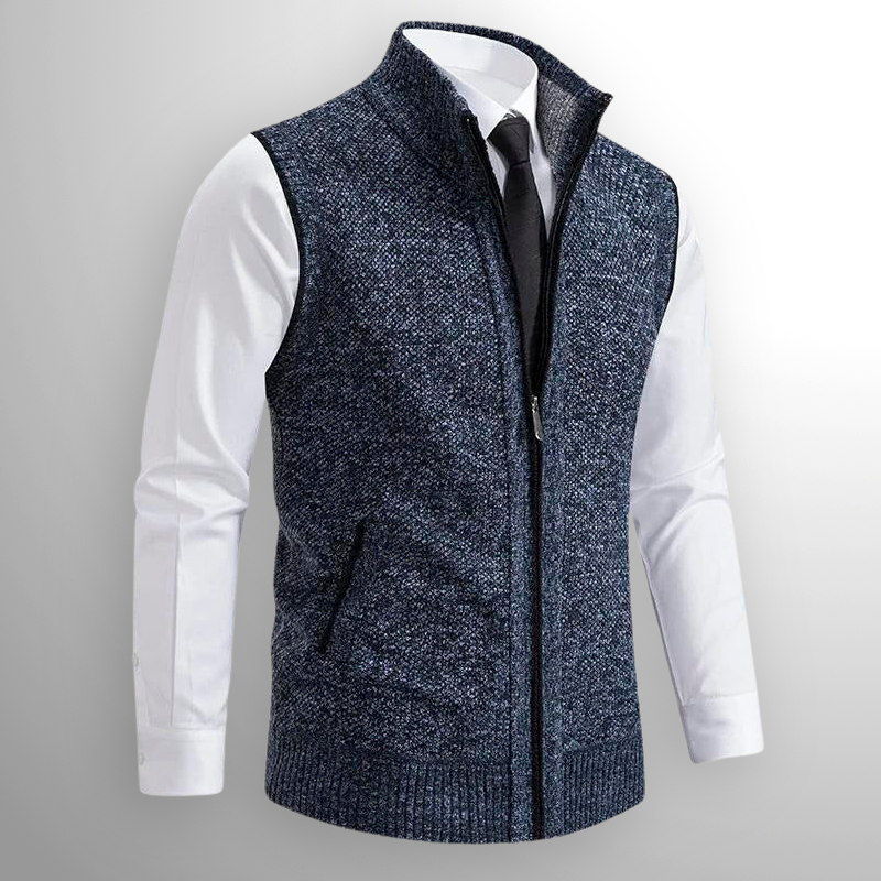 Lennox™ | Quilted Zip Vest - By Mezory-London