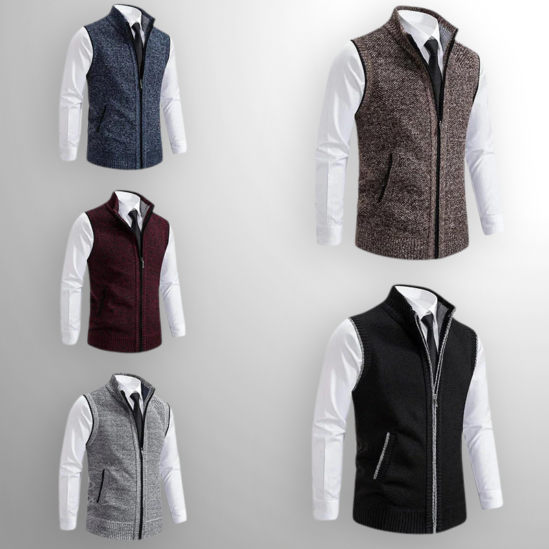 Lennox™ | Quilted Zip Vest - By Mezory-London